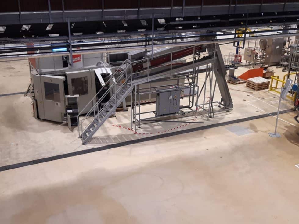 Pohled vlevo na SIDEL SBO 16 series 2