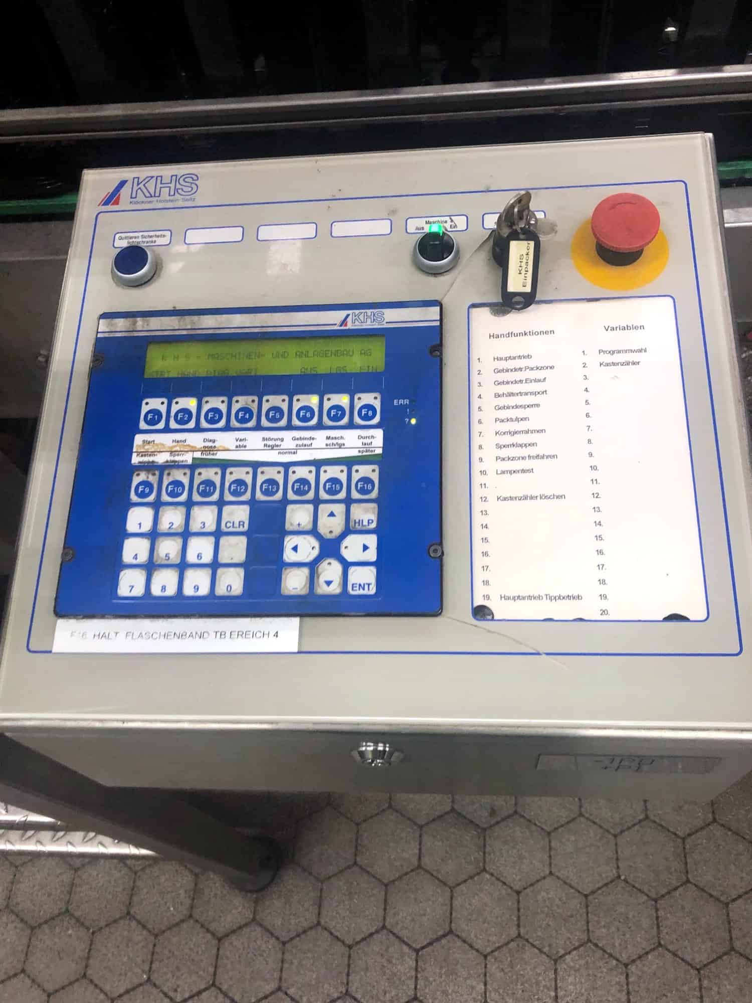Řídicí jednotka KHS INNOPACK