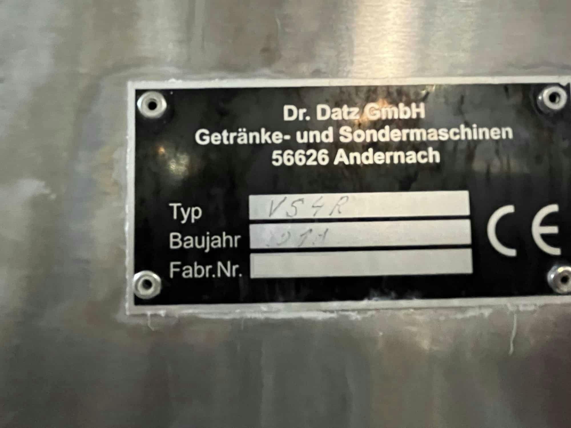 Výrobní štítek společnosti Dr. Datz GmbH VS4R