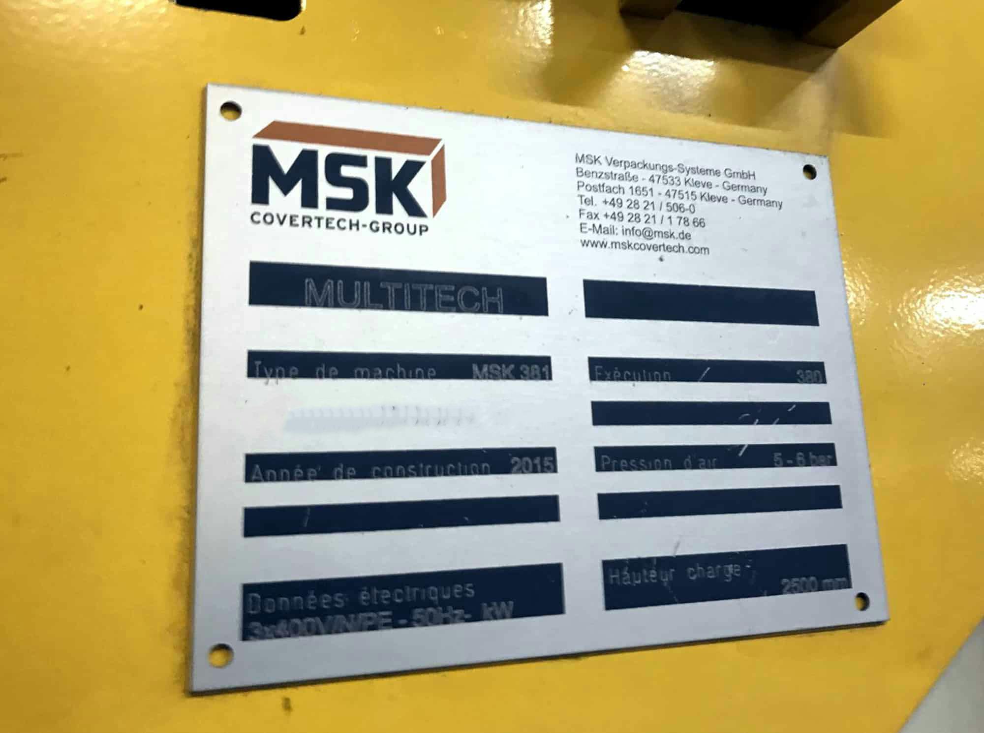 Výrobní štítek MSK MSK 381